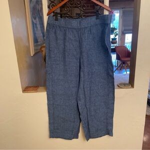 Pur Blue Linen Fabric